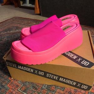 Hot pink platforms